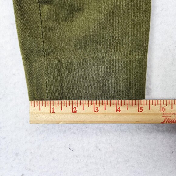 J Crew Pants Womens 2 Tall Green Martie Ankle Stretch Side Zip Mid Rise Slim - Picture 6 of 12